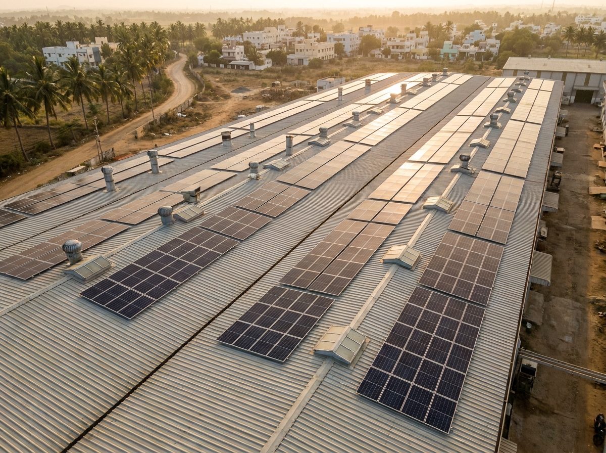 Factory rooftop solar